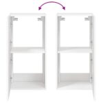 vidaXL TV nástenná skrinka s LED svetlami biela 40,5x35x80 cm – Obrázok 12