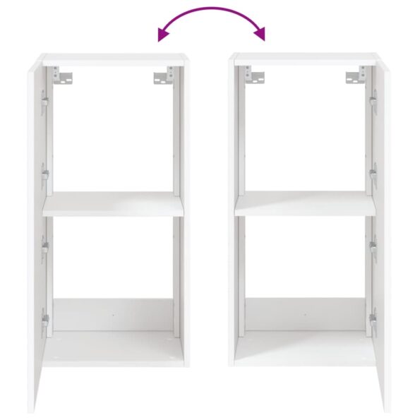 vidaXL TV nástenná skrinka s LED svetlami biela 40,5x35x80 cm – Obrázok 12