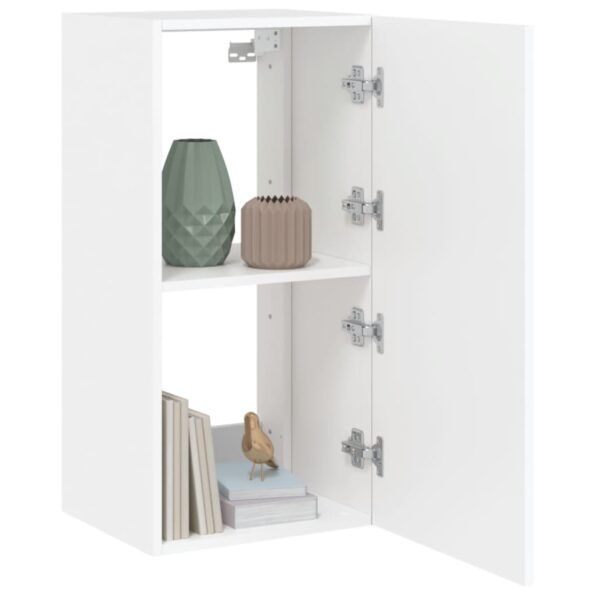 vidaXL TV nástenná skrinka s LED svetlami biela 40,5x35x80 cm – Obrázok 6