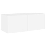 vidaXL TV nástenná skrinka s LED svetlami biela 80x35x31 cm – Obrázok 7