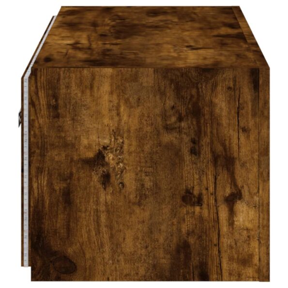 vidaXL TV nástenná skrinka s LED svetlami dymový dub 80x35x31 cm – Obrázok 10