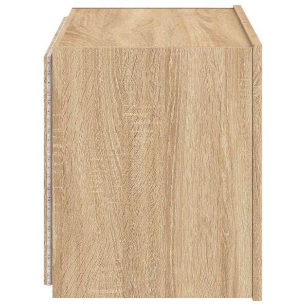 vidaXL TV nástenná skrinka s LED svetlami dub sonoma 60x35x41 cm – Obrázok 10