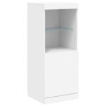 vidaXL Komoda s LED svetlami biela 162x37x100 cm – Obrázok 9