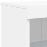 vidaXL Komoda s LED svetlami biela 162x37x100 cm – Obrázok 11