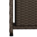 vidaXL Záhradná úložná skriňa hnedá 50x55x115 cm polyratan – Obrázok 10