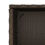 vidaXL Záhradná úložná skriňa hnedá 50x55x115 cm polyratan – Obrázok 11
