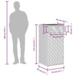 vidaXL Záhradná úložná skriňa hnedá 55x55x111 cm polyratan – Obrázok 12