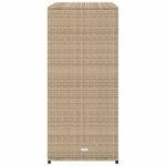 vidaXL Záhradná úložná skriňa béžová 105x55x113 cm polyratan – Obrázok 8