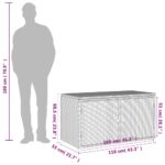 vidaXL Záhradná úložná skriňa čierna 100x55,5x60,5 cm polyratan – Obrázok 12