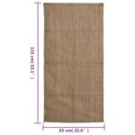 vidaXL Jutové vrecia 5 ks 65x135 cm 100 % juta 340 gsm – Obrázok 7