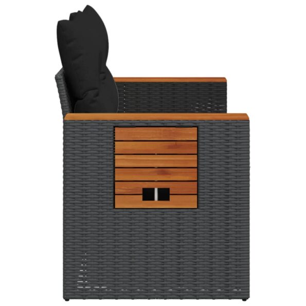 VXL8721012333635_g_en_hd_4.jpg vidaXL Záhradná pohovka s vankúšmi 2-miestna čierna polyrattan – Obrázok 6