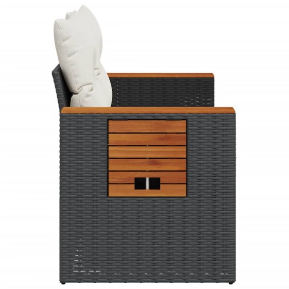 VXL8721012334069_g_en_hd_4.jpg vidaXL Záhradná pohovka s vankúšmi 2-miestna čierna polyrattan – Obrázok 6