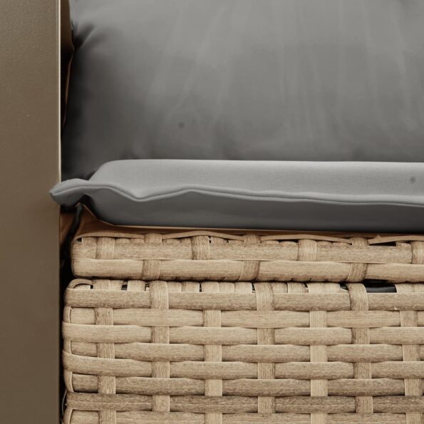 VXL8721012334960_g_en_hd_5.jpg vidaXL Záhradná pohovka s vankúšmi 2-miestna béžová polyratanová – Obrázok 7