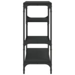 vidaXL Konzolový stolík čierny 100x30x75 cm kompozitné drevo – Obrázok 6