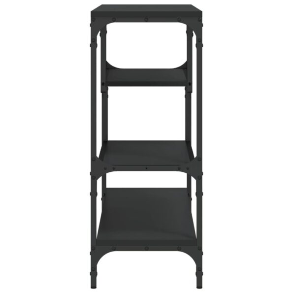 vidaXL Konzolový stolík čierny 100x30x75 cm kompozitné drevo – Obrázok 6
