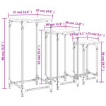 vidaXL Zasúvacie bočné stolíky 3 ks čierne kompozitné drevo – Obrázok 11