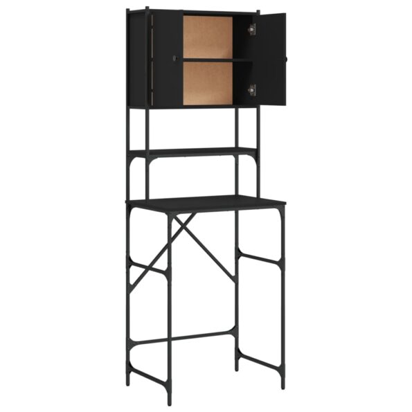 vidaXL Skrinka na práčku čierna 68x48,5x194 cm – Obrázok 7