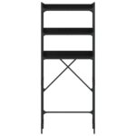 vidaXL Polica nad práčku čierna 67x25x163 cm kompozitné drevo – Obrázok 6