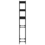 vidaXL Polica nad práčku čierna 67x25x163 cm kompozitné drevo – Obrázok 7