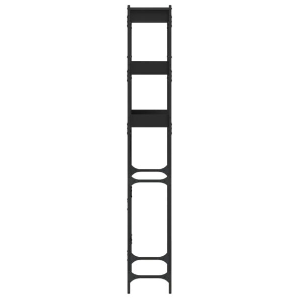 vidaXL Polica nad práčku čierna 67x25x163 cm kompozitné drevo – Obrázok 7