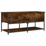 vidaXL Úložná lavička dymový dub 100x42,5x47cm kompozitné drevo – Obrázok 2