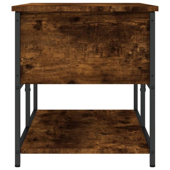 vidaXL Úložná lavička dymový dub 100x42,5x47cm kompozitné drevo – Obrázok 8