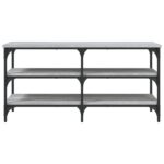 vidaXL Lavička na topánky sivá sonoma 100x38,5x49 cm kompozitné drevo – Obrázok 5