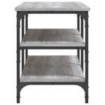 vidaXL Lavička na topánky sivá sonoma 100x38,5x49 cm kompozitné drevo – Obrázok 6