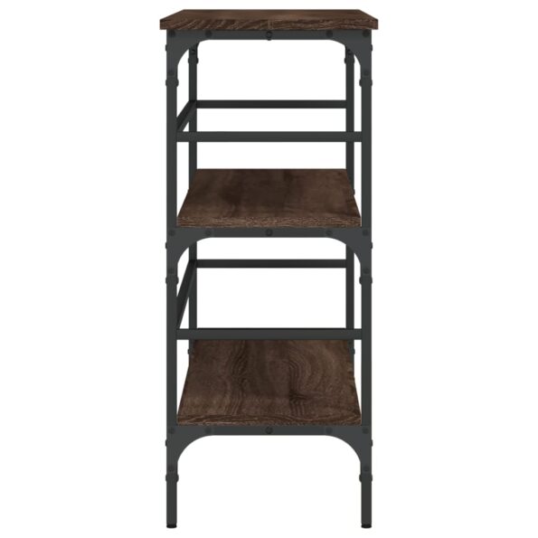 VXL8721012341036_g_en_hd_4.jpg vidaXL Konzolový stolík hnedý dub 100x32x75 cm kompozitné drevo – Obrázok 6