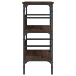 vidaXL Konzolový stolík hnedý dub 75x32x75 cm kompozitné drevo – Obrázok 6
