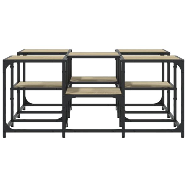 vidaXL Konferenčný stolík dub sonoma 91x91x40 cm kompozitné drevo – Obrázok 5