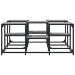 vidaXL Konferenčný stolík sivý sonoma 91x91x40 cm kompozitné drevo – Obrázok 5