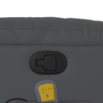 vidaXL Sklápacie masážne kreslo sivé umelá koža – Obrázok 10