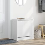 vidaXL Botník biely 60x34x63,5 cm kompozitné drevo – Obrázok 3