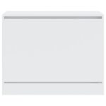 vidaXL Botník biely 80x34x63 cm spracované drevo – Obrázok 5