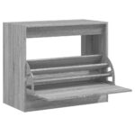 vidaXL Botník sivý dub sonoma 80x42x69 cm spracované drevo – Obrázok 2