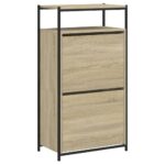 vidaXL Botník dub sonoma 60x34x112 cm kompozitné drevo – Obrázok 4
