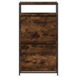 vidaXL Botník dymový dub 60x34x112 cm kompozitné drevo – Obrázok 5