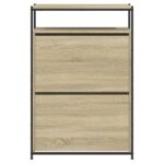 vidaXL Botník dub sonoma 75x34x112 cm kompozitné drevo – Obrázok 5