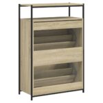 vidaXL Botník dub sonoma 75x34x112 cm kompozitné drevo – Obrázok 7