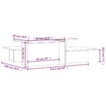 vidaXL Konferenčné stolíky 2 ks betónovo sivé kompozitné drevo – Obrázok 8