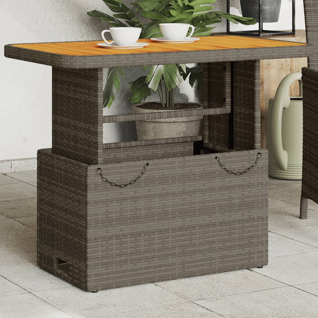 VXL8721012449497_m_en_hd_1.jpg vidaXL Záhradný stôl sivý 90x55x71 cm polyratan a akáciový masív – Obrázok 1