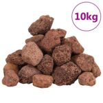 vidaXL Sopečné kamene 10 kg červené 3-5 mm – Obrázok 2