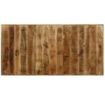 vidaXL Jedálenský stôl, mangový masív a oceľ 180 cm – Obrázok 7