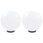 vidaXL LED lampy v tvare gule 2 ks, 30 cm, PMMA – Obrázok 2