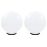 vidaXL LED lampy v tvare gule 2 ks, 40 cm, PMMA – Obrázok 2