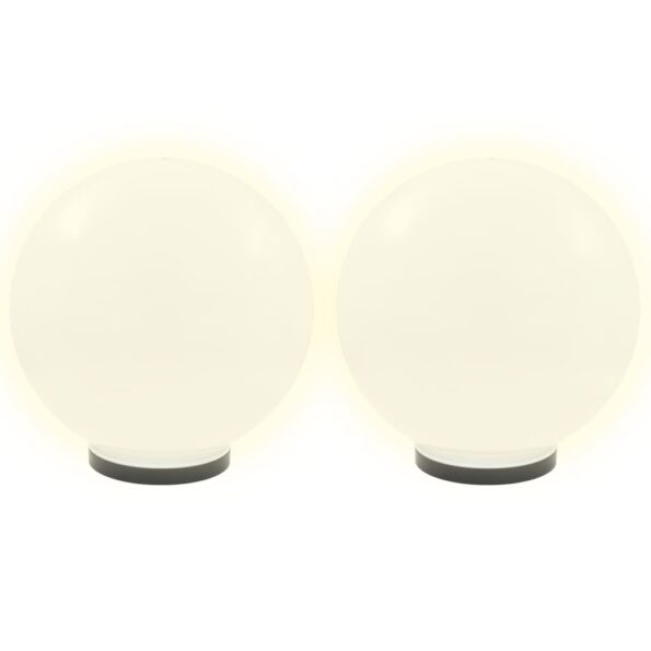 vidaXL LED lampy v tvare gule 2 ks, 40 cm, PMMA – Obrázok 3