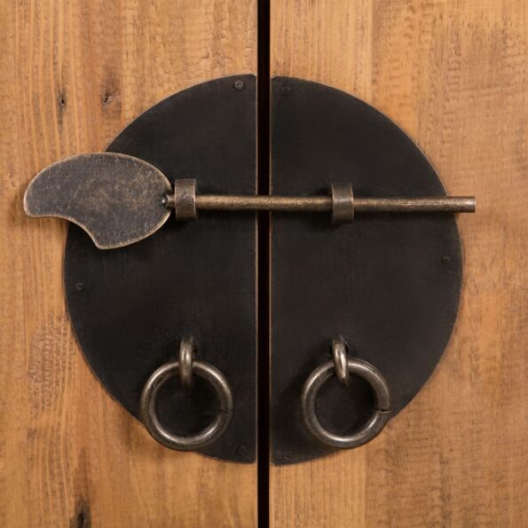 vidaXL Kúpeľňová polica, recyklované borovicové drevo 48x32x170 cm – Obrázok 3