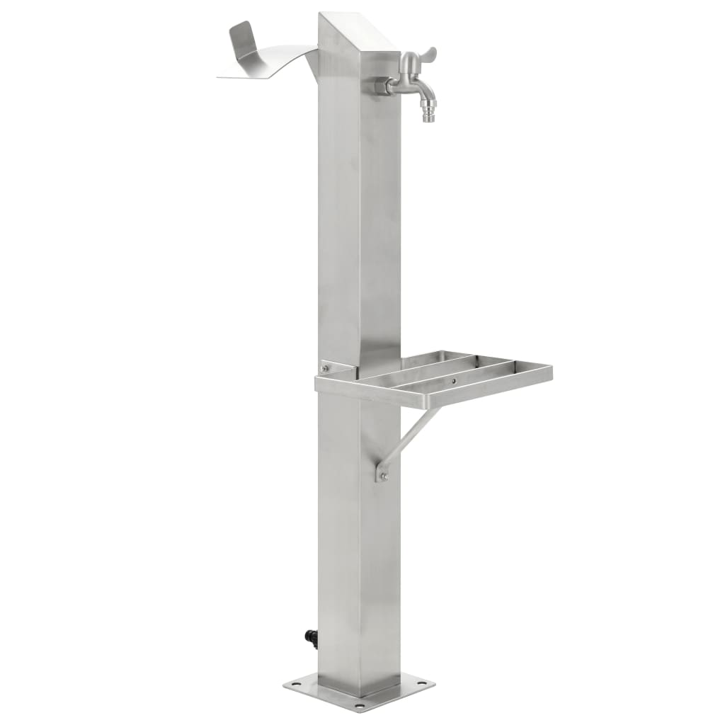 VXL8718475721086_a_en_hd_1.jpg vidaXL Záhradný stĺpik na vodu, nehrdzavejúca oceľ, štvorcový 95 cm – Obrázok 1
