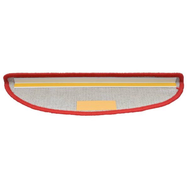 vidaXL Kobercové nášľapy na schody 15 ks červené 65x21x4 cm – Obrázok 6